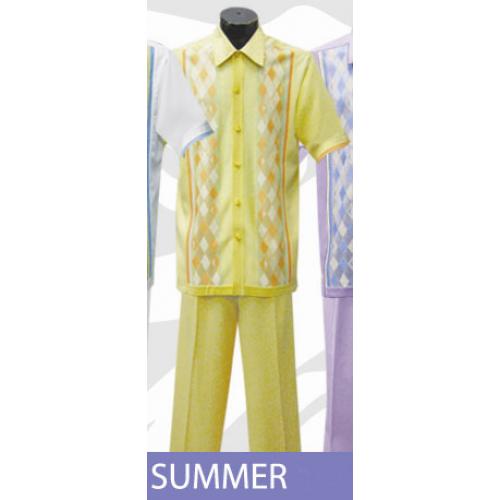 Silversilk Summer Button Front 2 PC Knitted Silk Blend Outfit #3083